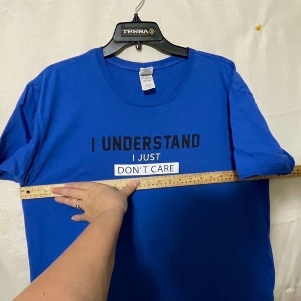 3/$25 Gildan Soft Style Ring Spun Graphic T-Shirt Blue Short Sleeve Mens Size XL - Picture 7 of 11